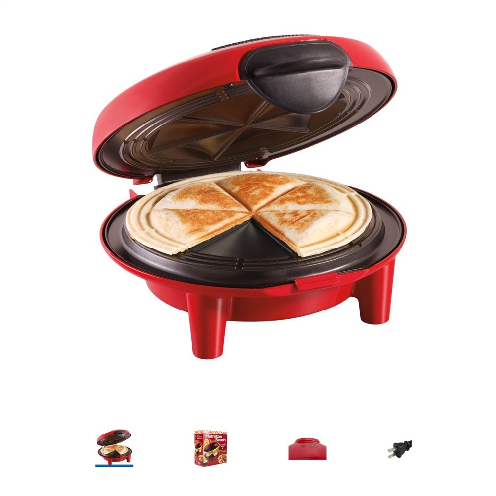 Hamilton beach quesadilla maker red kitchen foodie